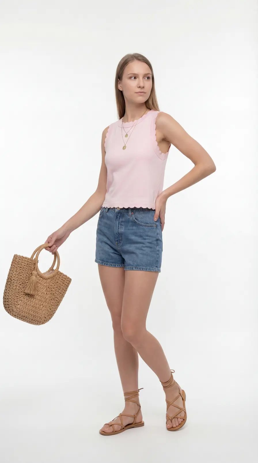 Front View Full Body Three Quarter