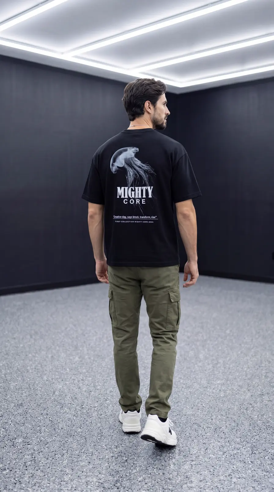 Back View Full Body Three Quarter