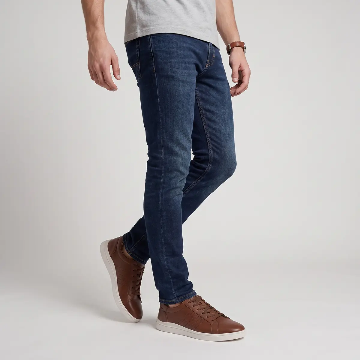 Front View Half Body Footwear