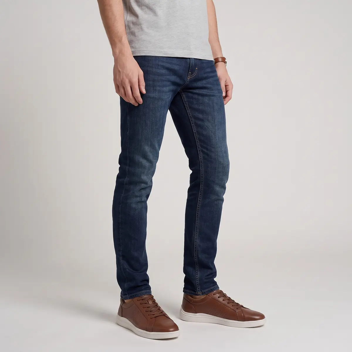 Front View Half Body Three Quarter Footwear