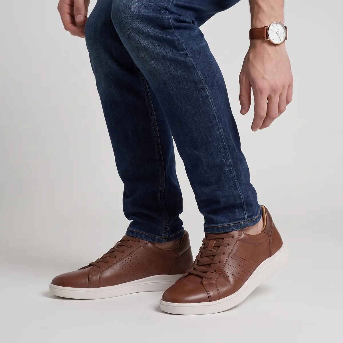Front View Below Knee Footwear