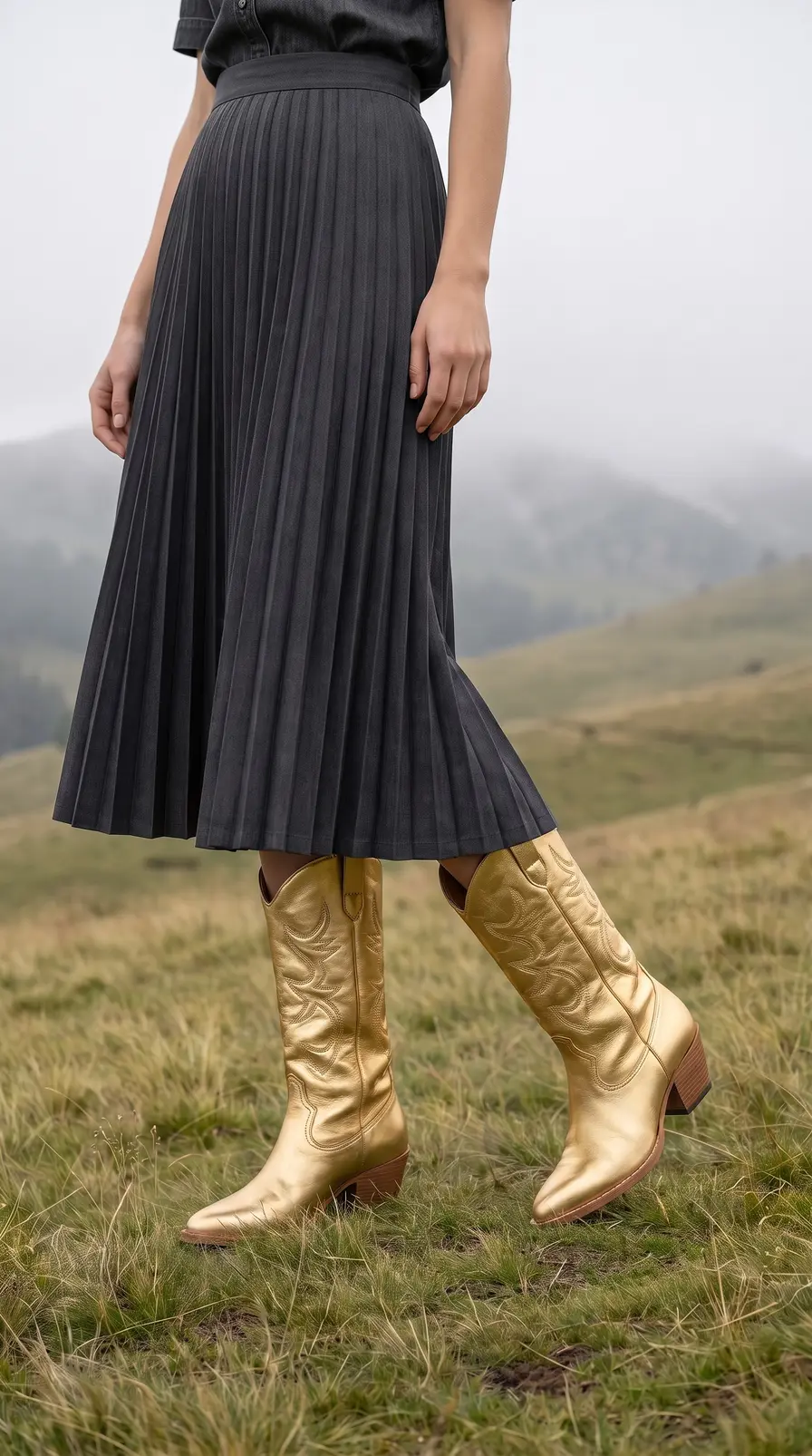 Front View Half Body Three Quarter Footwear